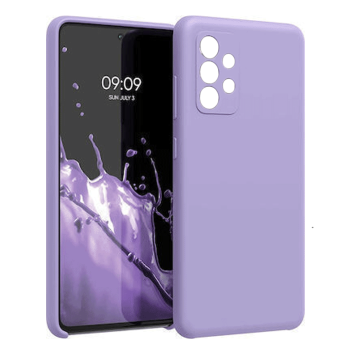 Θήκη Πλάτης Σιλικόνης Soft Back Cover για Samsung A13 4G - Χρώμα : Μωβ