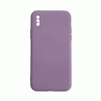 Θήκη Πλάτης Σιλικόνης Soft Back Cover για IPhone XS Max - Χρώμα : Μωβ