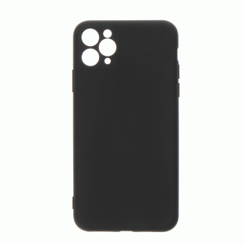 Θήκη Πλάτης Σιλικόνης Soft Back Cover για IPhone 11 Pro Max - Χρώμα : Μαυρο