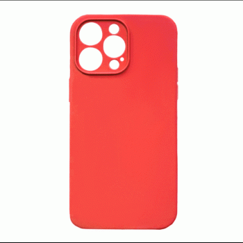 Θήκη Πλάτης Σιλικόνης Soft Back Cover για IPhone 14 Pro Max - Χρώμα : Κόκκινο