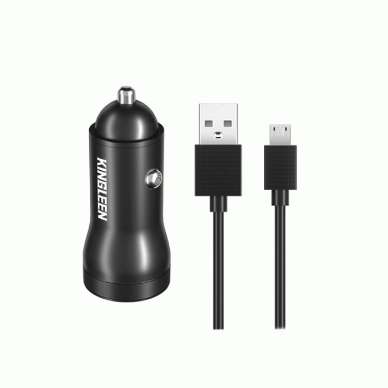 KINGLEEN Φορτιστής Αυτοκινήτου C919 με Δύο Θύρες USB Και Καλώδιο Φόρτισης USB ΣΕ MICRO USB 3.1A Car Charger 2 USB Ports And USB TO MICRO USB Cable 15W - Χρώμα: Μαύρο KINGLEEN Φορτιστής Αυτοκινήτου C919 με Δύο Θύρες USB Και Καλώδιο Φόρτισης USB ΣΕ MICRO USB 3.1A Car Charger 2 USB Ports And USB TO MICRO USB Cable 15W - Χρώμα: Μαύρο